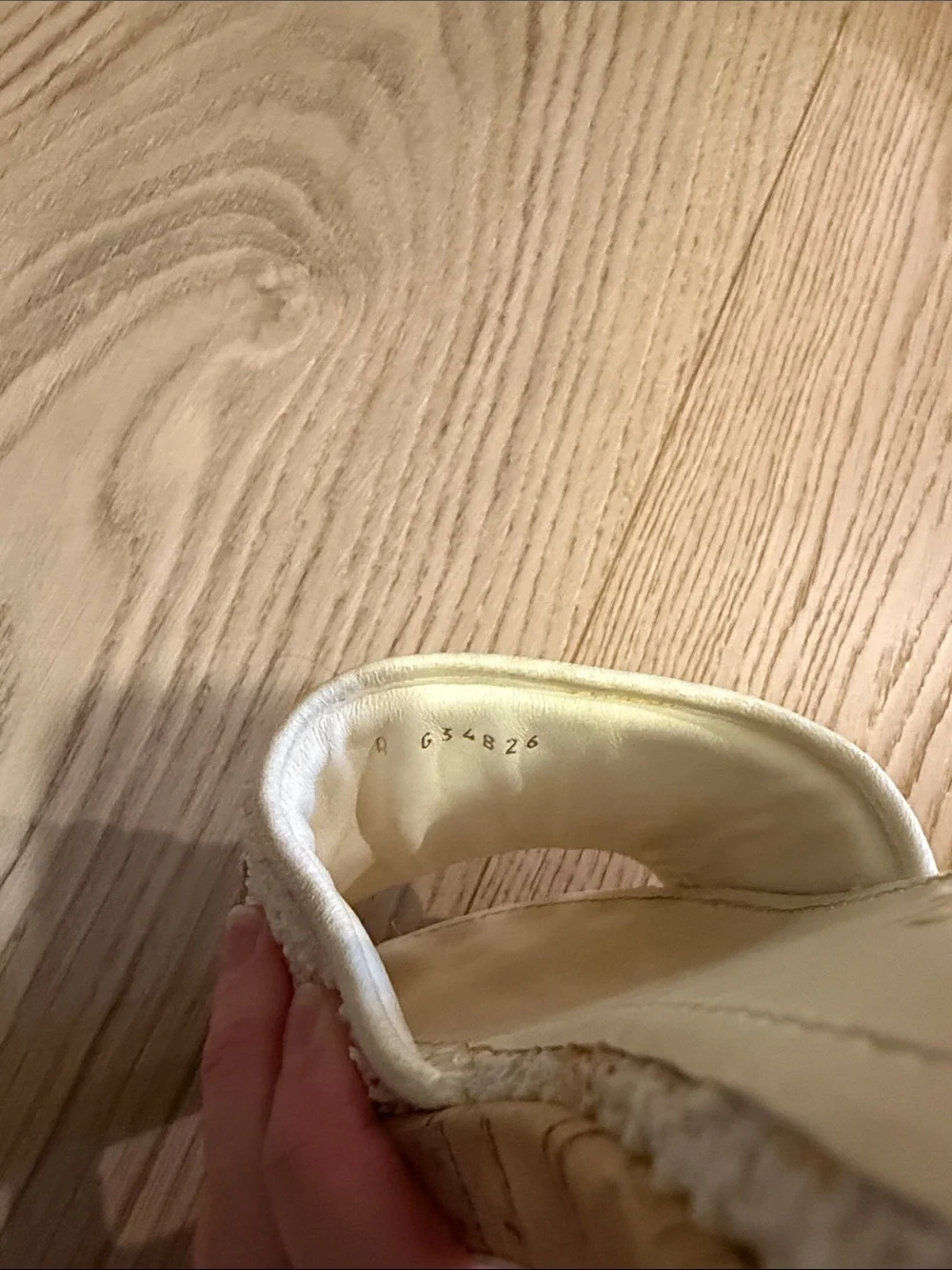 CHANEL Cream Tweed Slide Mules with Gold Logo